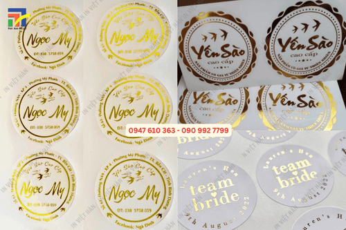 Nh&atilde;n d&aacute;n decal trong suốt cho hũ mỹ phẩm chai lọ thủy tinh