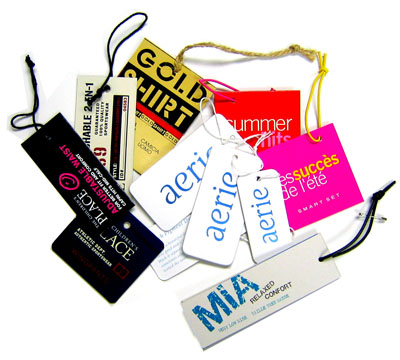 In thẻ bài, hangtag, sticker đẹp Thẻ treo quần áo may mặc